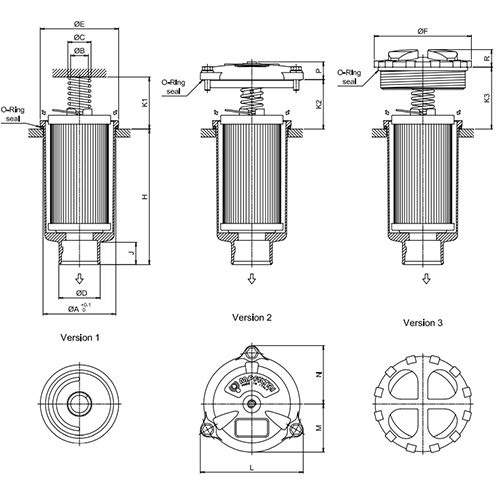 MFBX-MFB回油过滤器原理图